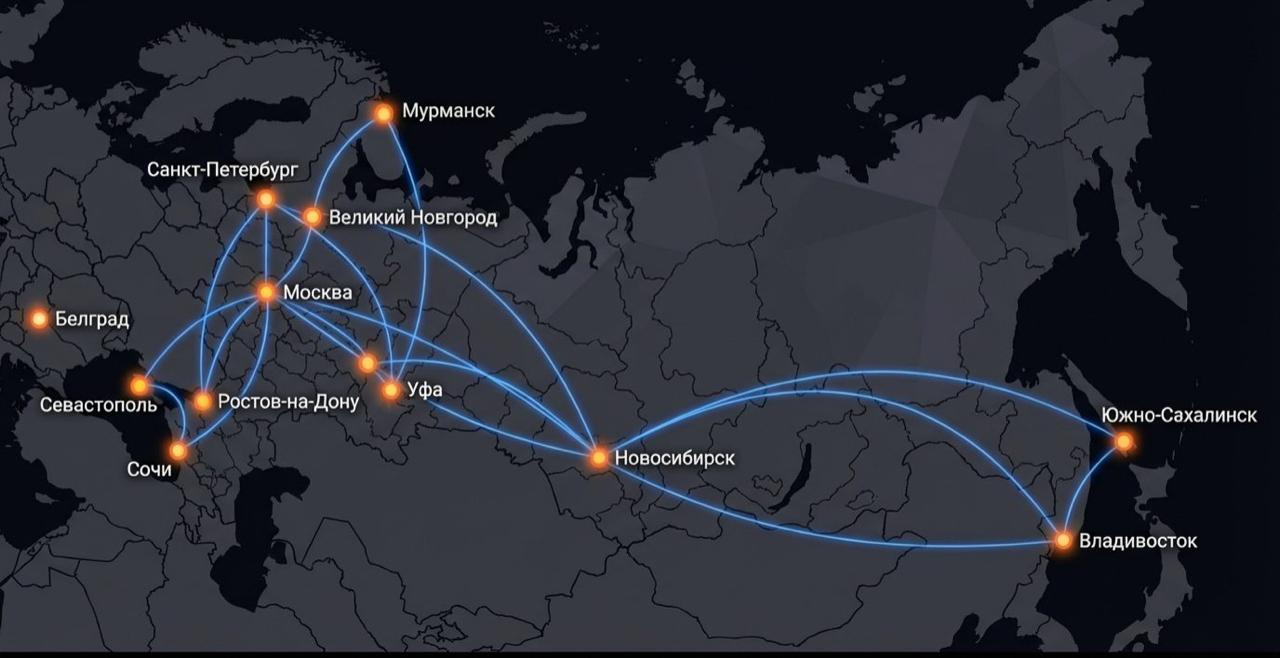География выступлений — от Мурманска до Сахалина